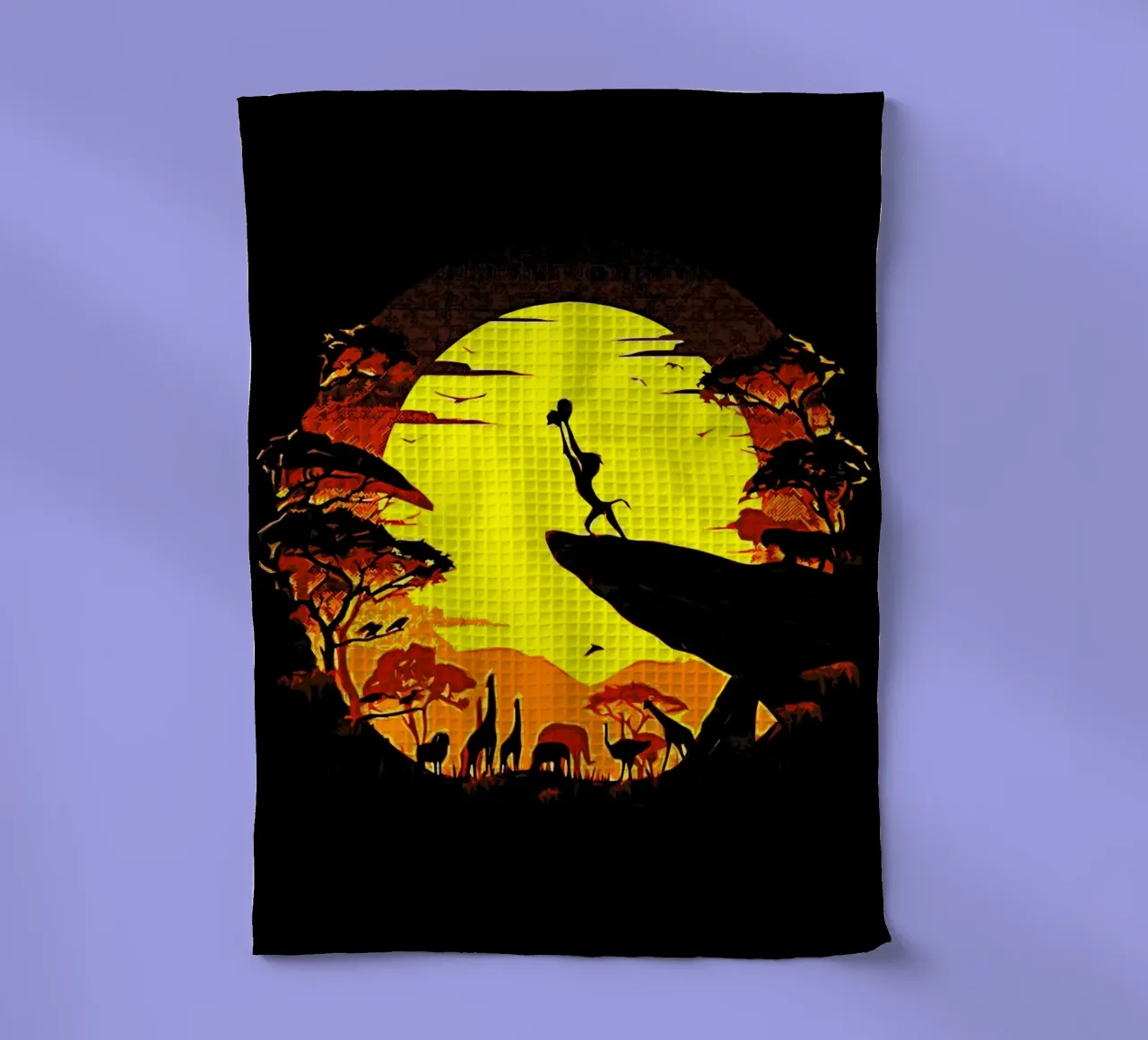 Lion King movie 2 Art tea towel by ontoseno