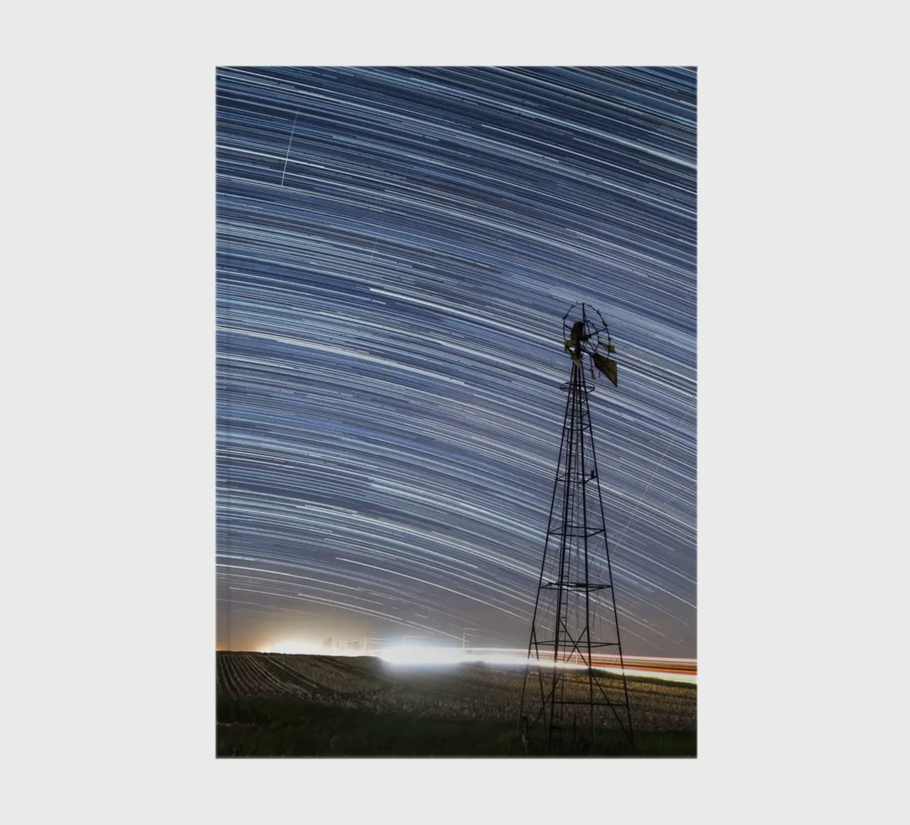 windmill with stars notebook by space words
