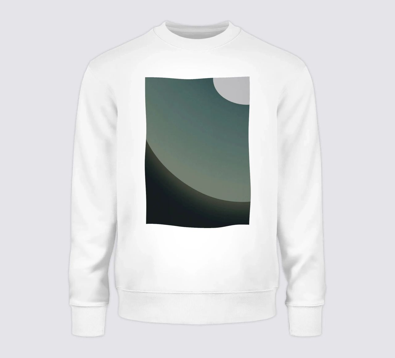 círculo curva gradiente sudadera de space words