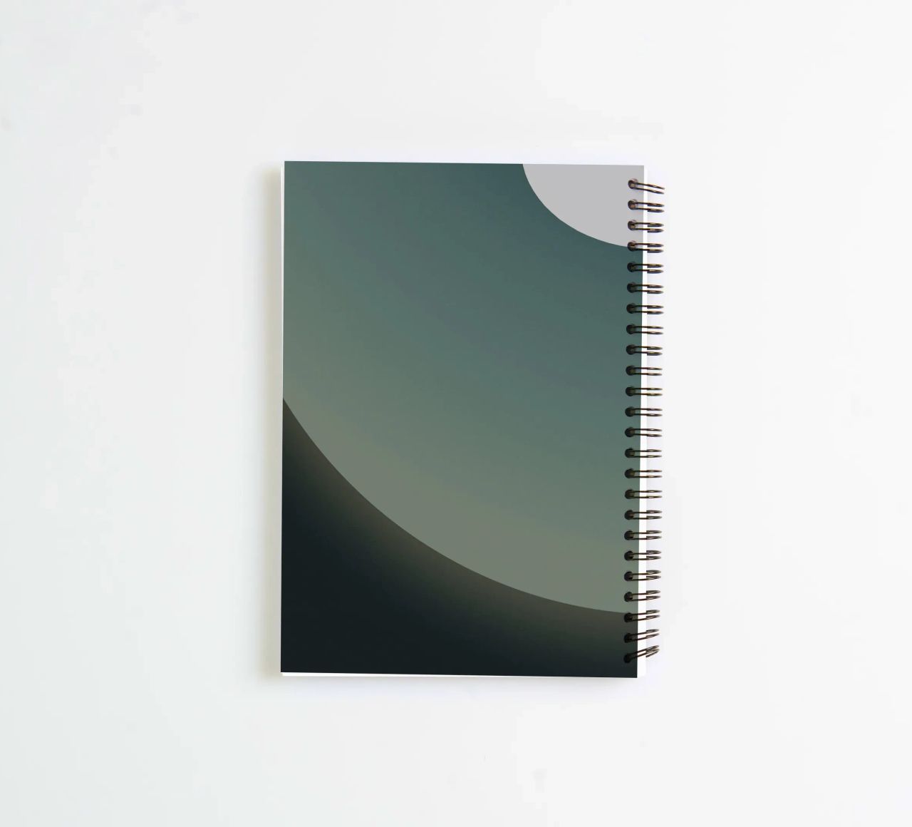 circle curve gradient spiral notebook by space words