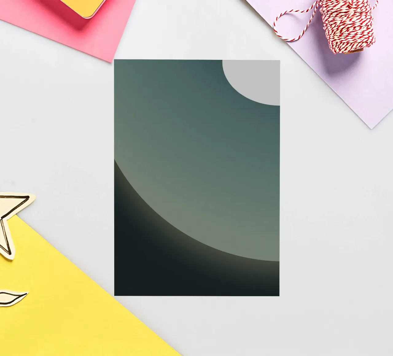 circle curve gradient sticker by space words