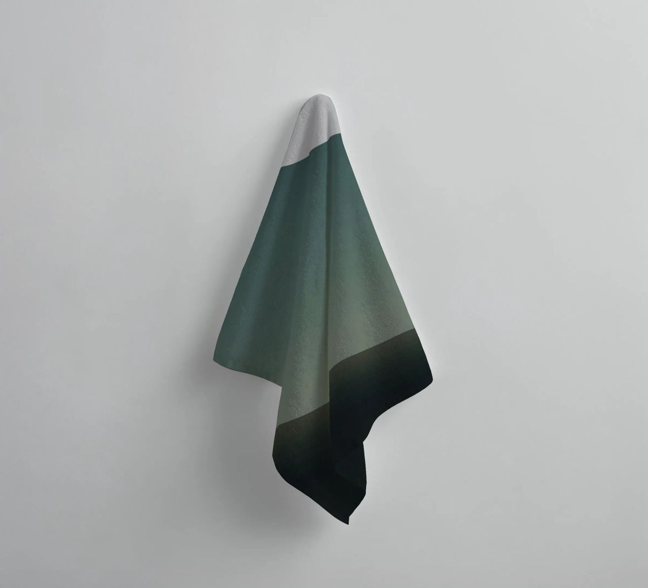 circle curve gradient towel by space words