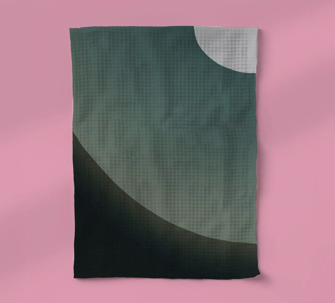 circle curve gradient tea towel by space words
