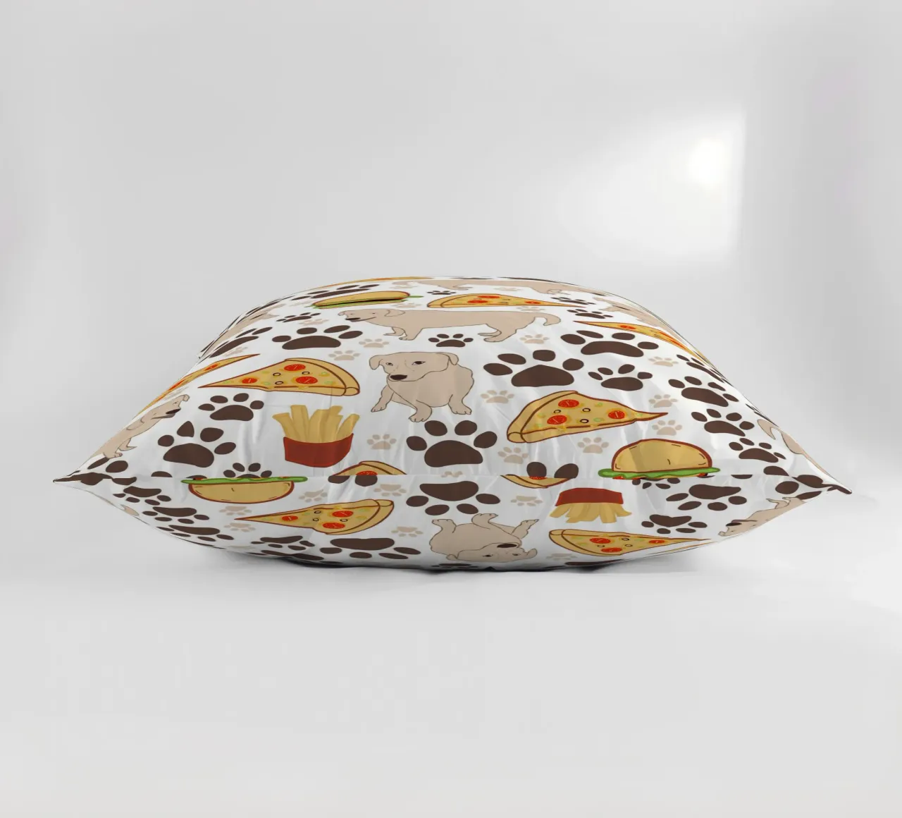 Cane con fast food cuscino da gulsengunel