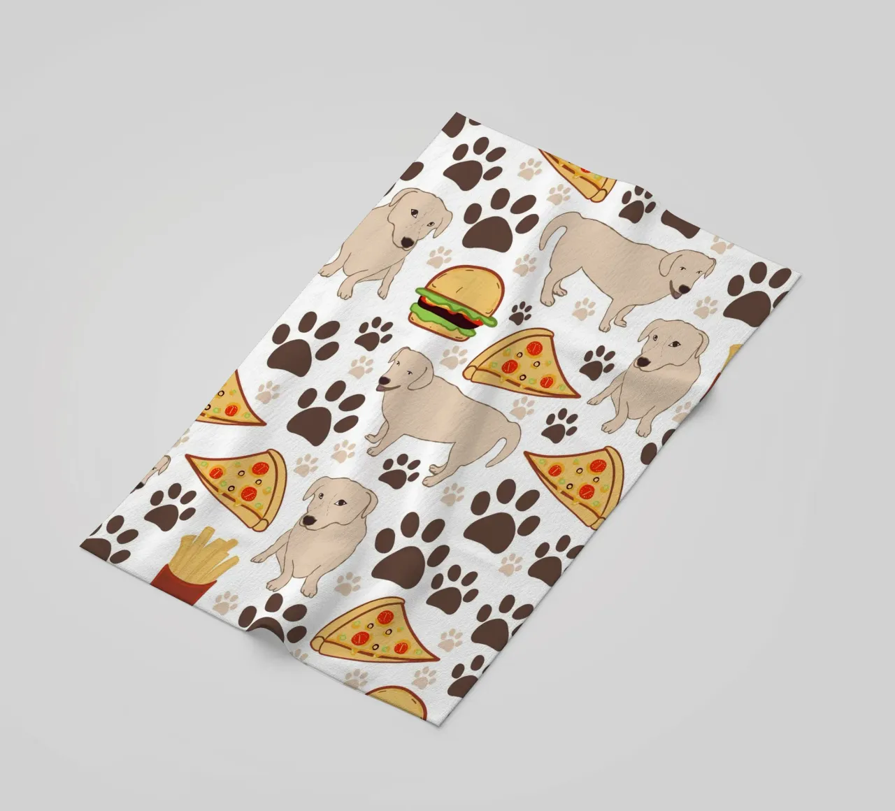 Cane con fast food telo mare da gulsengunel