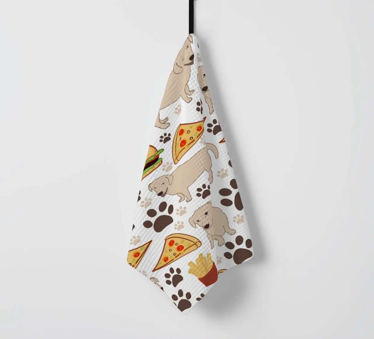 Cane con fast food canovaccio da cucina da gulsengunel