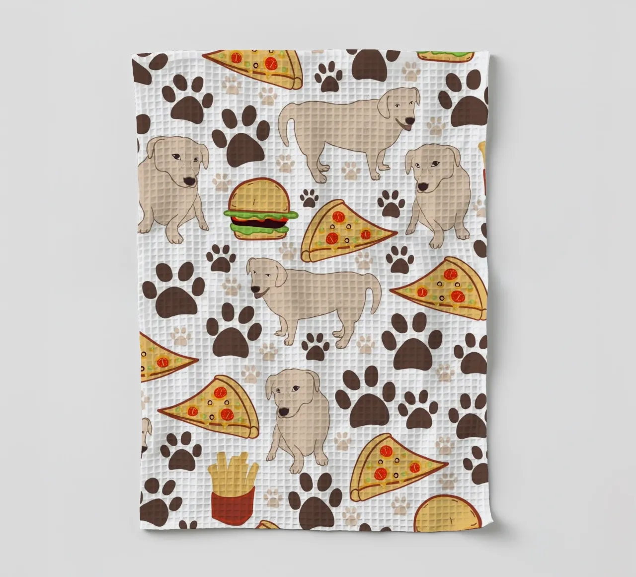 Cane con fast food canovaccio da cucina da gulsengunel