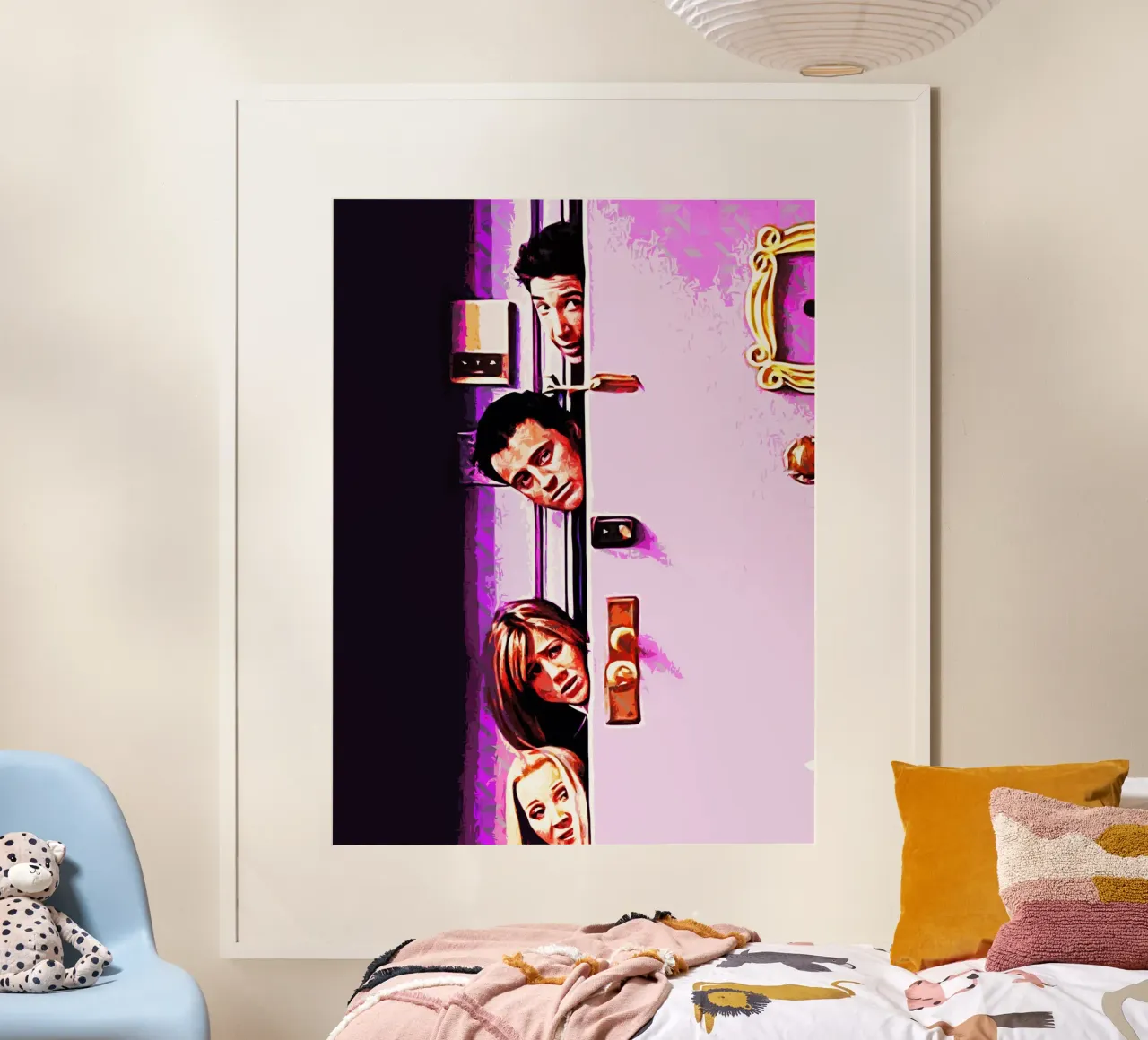 Amici Door movie Art poster con telaio in plastica da ontoseno