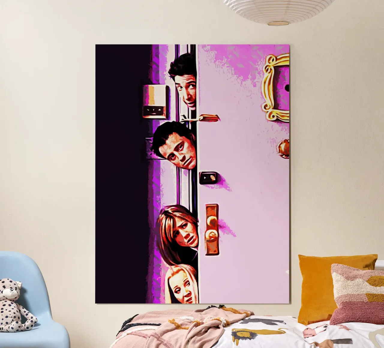 Amici Door movie Art poster con telaio in plastica da ontoseno