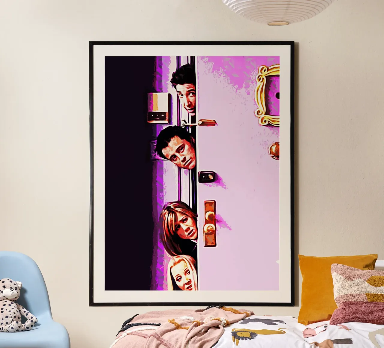 Amici Door movie Art poster con telaio in plastica da ontoseno