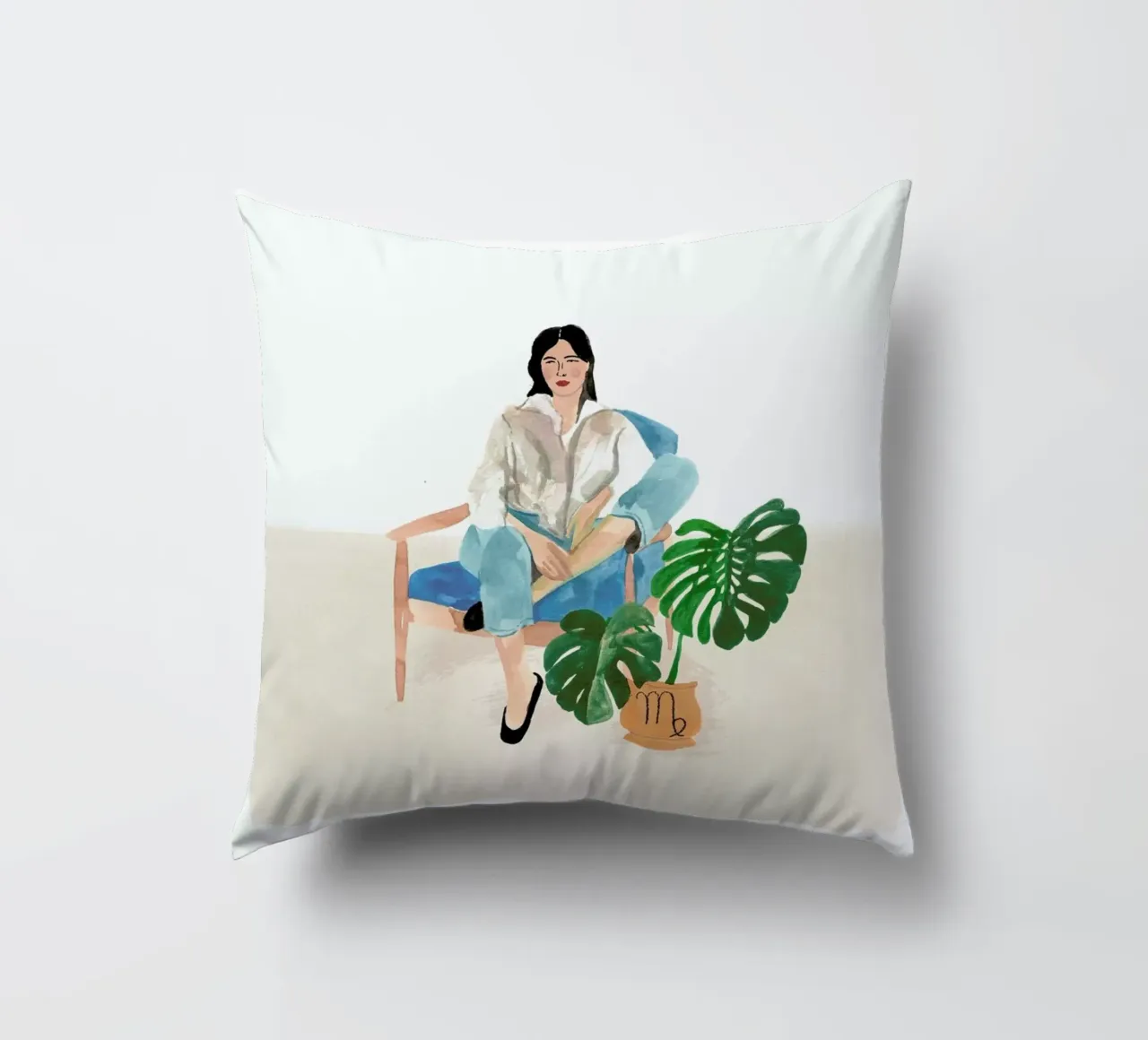 Virgo cuscino da Laura Page