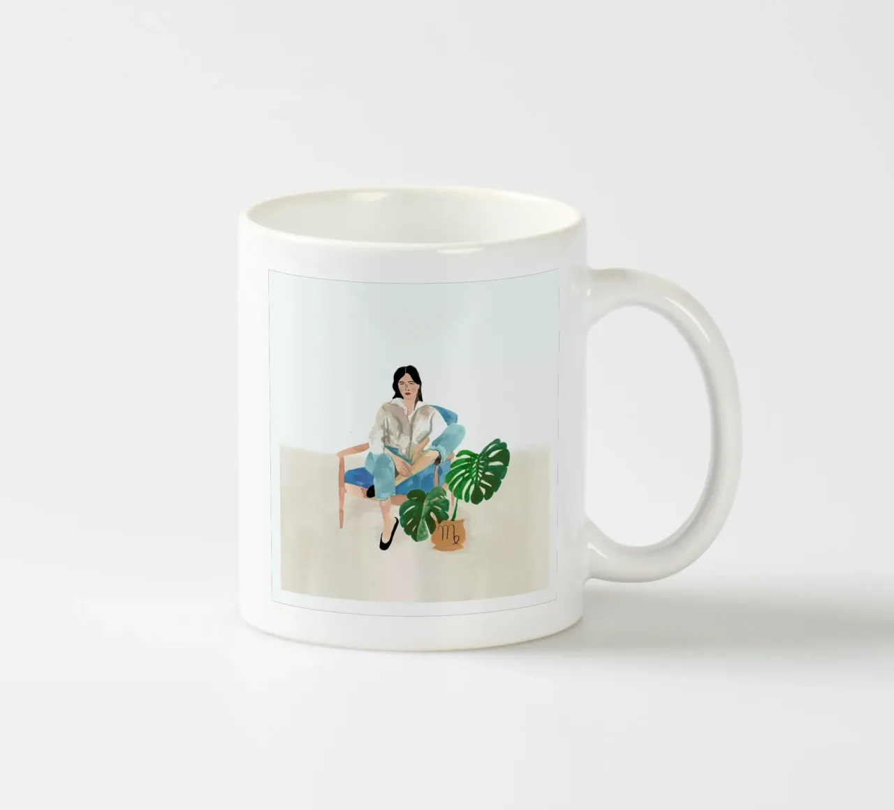 Virgo tazza in ceramica da Laura Page