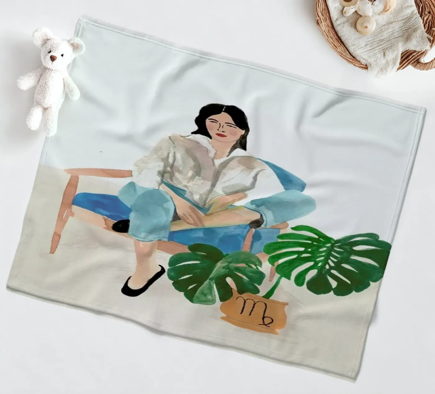Virgo Fleecedecke von Laura Page