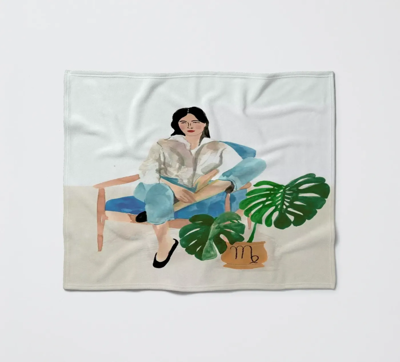Virgo Fleecedecke von Laura Page