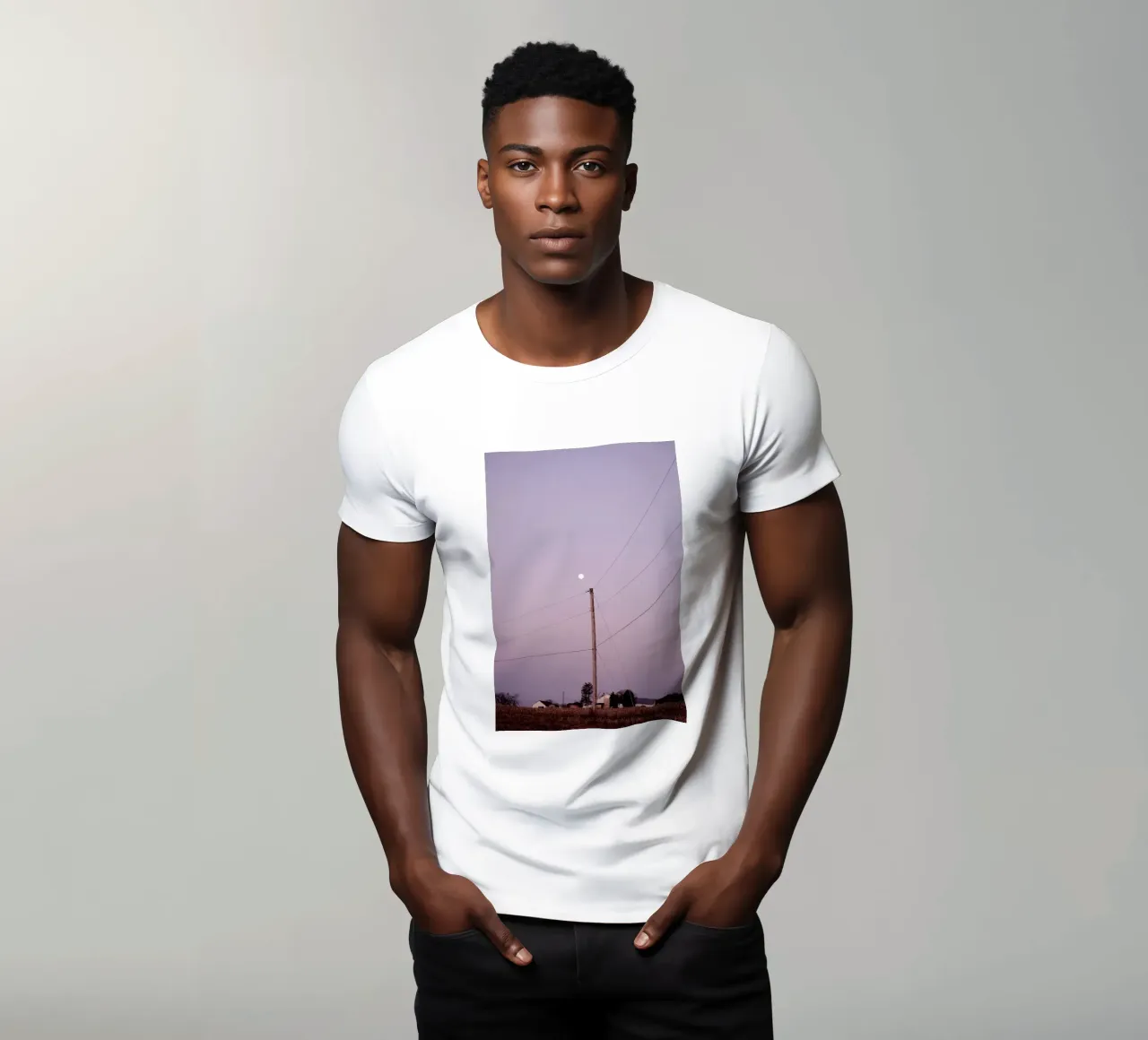 linee elettriche calme t-shirt da space words