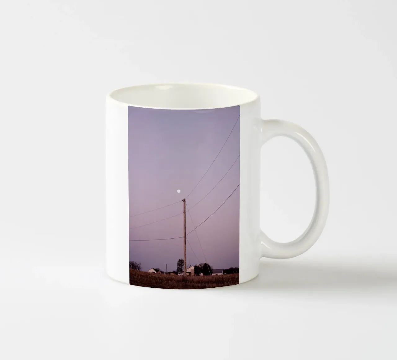 linee elettriche calme tazza in ceramica da space words