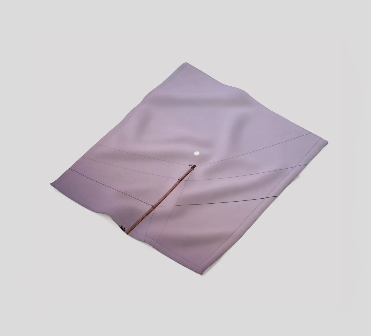 linee elettriche calme coperta in pile da space words