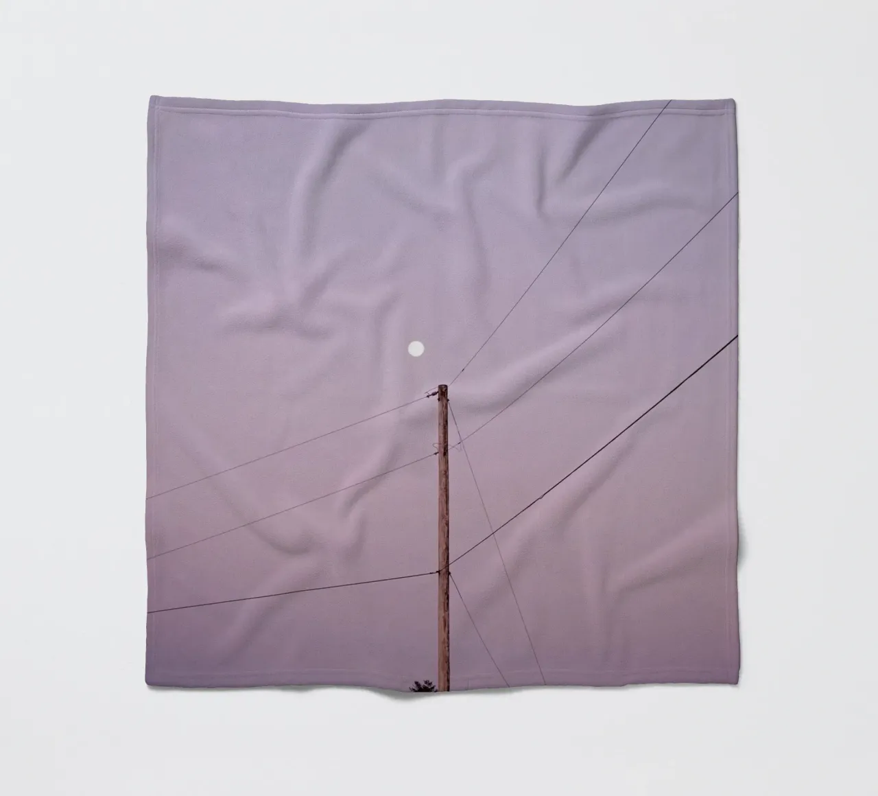 linee elettriche calme coperta in pile da space words
