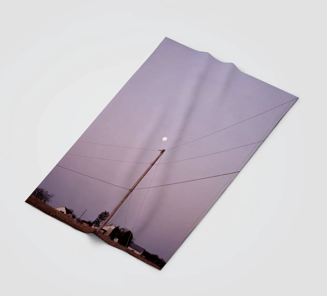 linee elettriche calme coperta in pile da space words