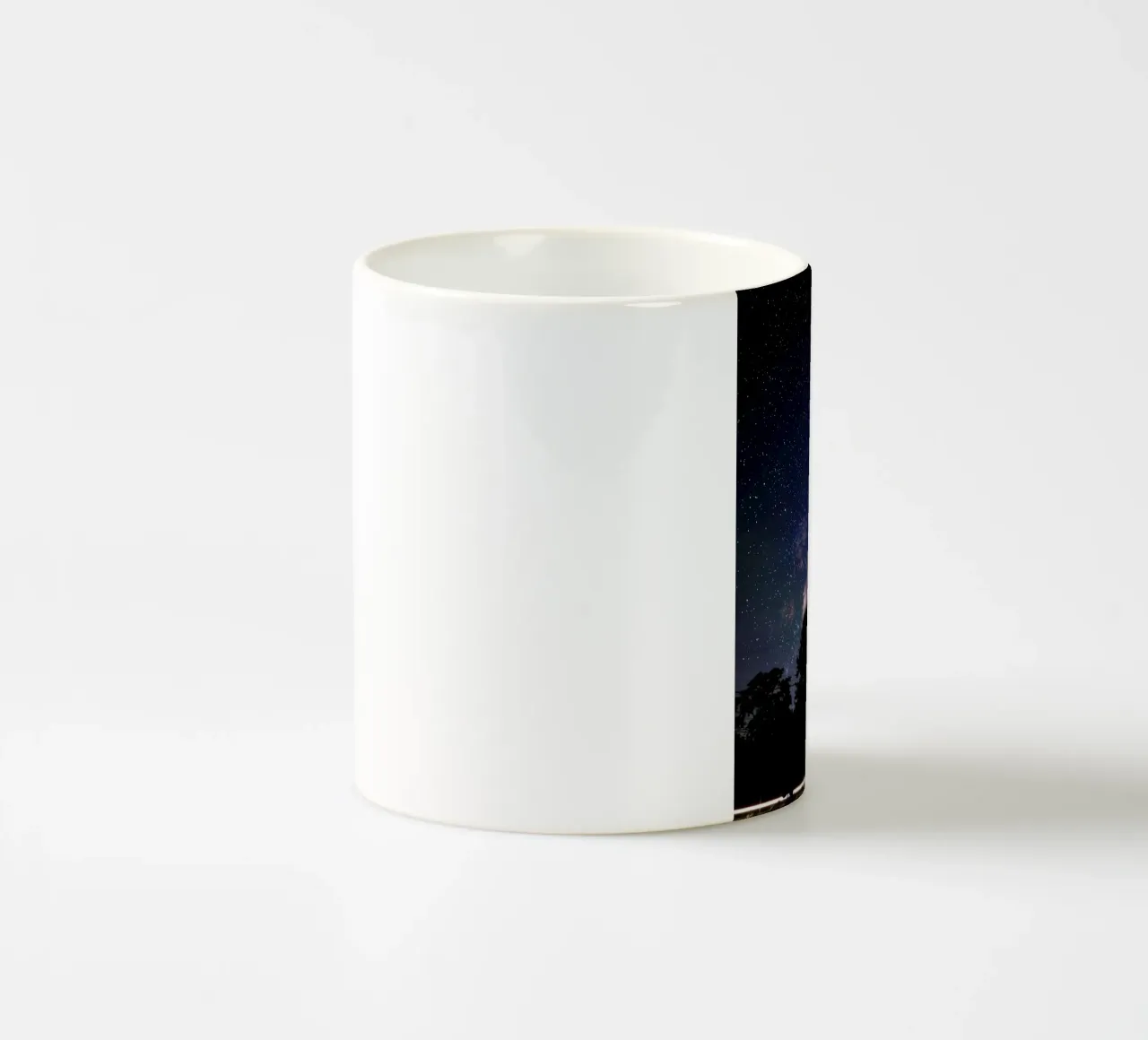 luna di sangue con stella cadente tazza in ceramica da space words