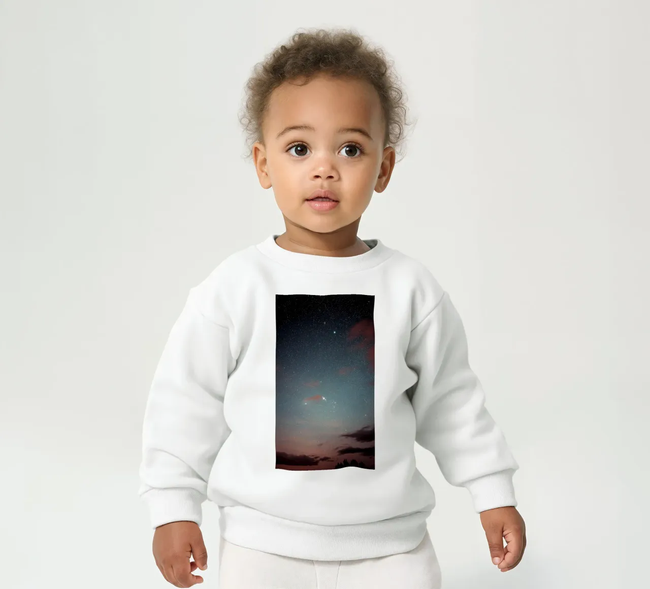 oggetti celesti stelle felpa neonato da space words