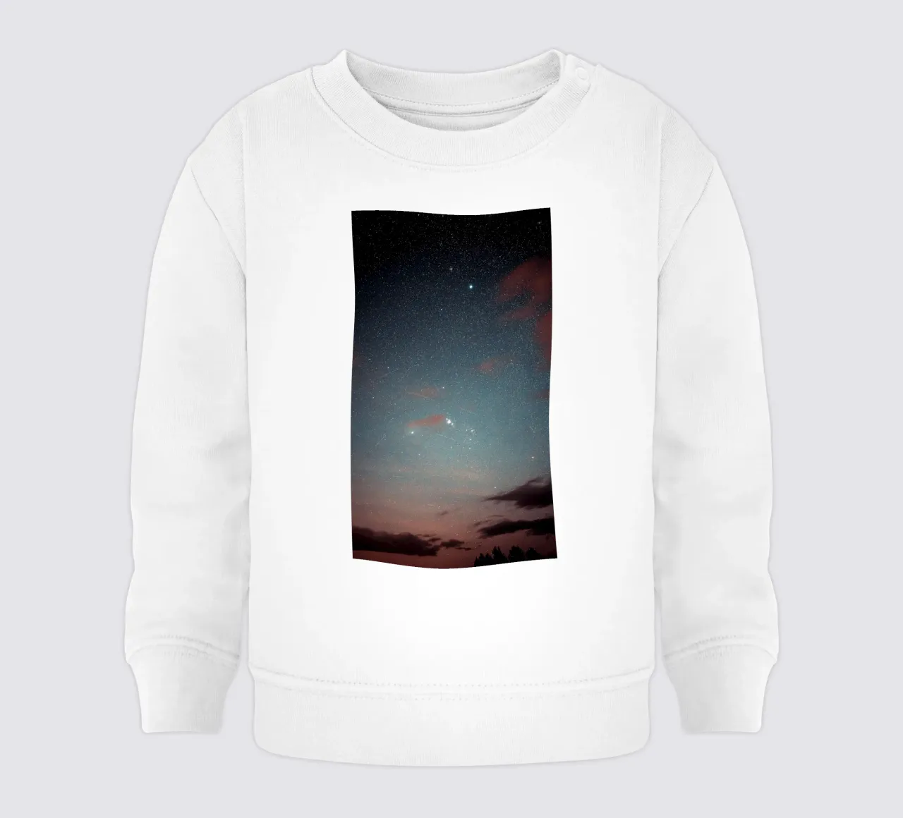 oggetti celesti stelle felpa neonato da space words