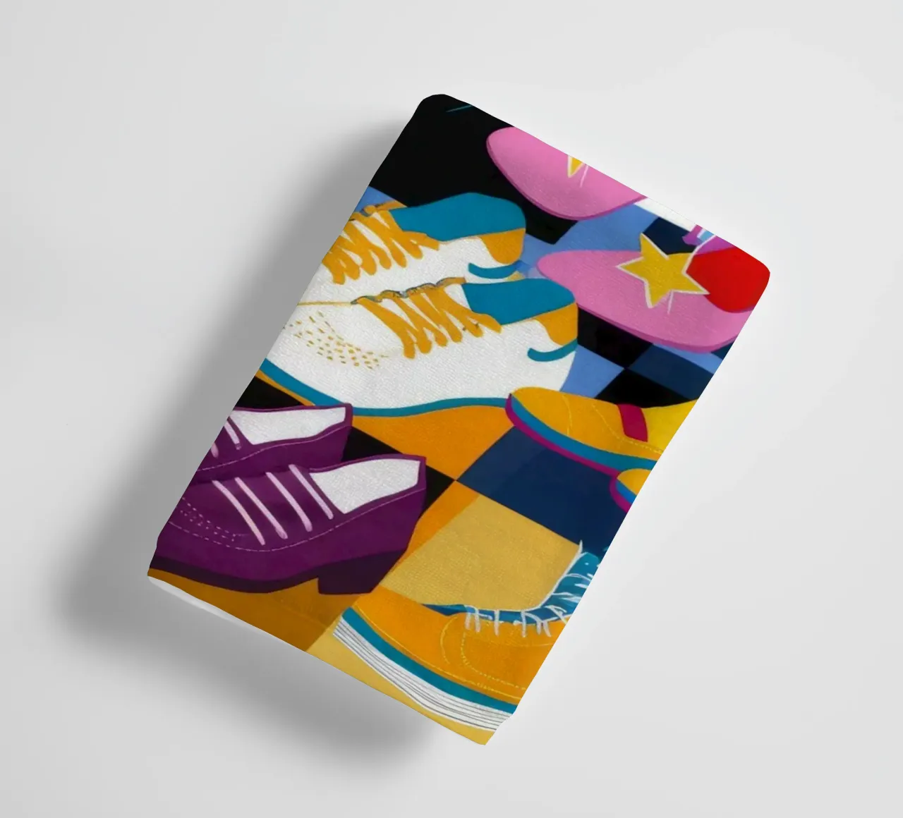Caos delle pile di scarpe da ginnastica asciugamano da bagno da Peak Delusion