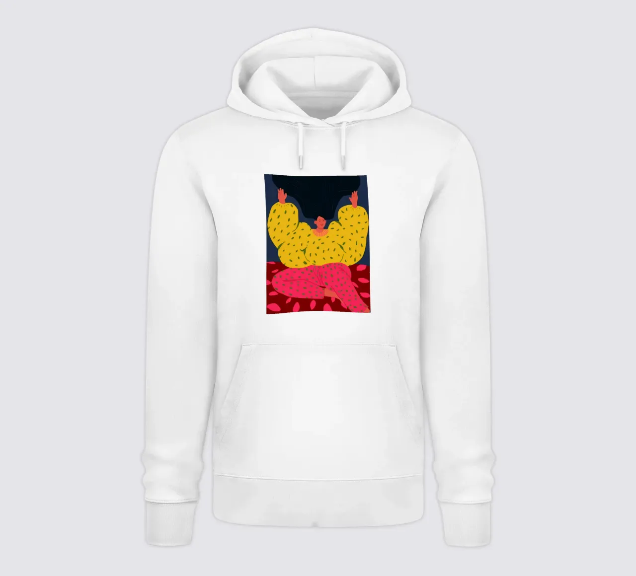 Sdraiarsi a pois felpa con cappuccio da Peak Delusion