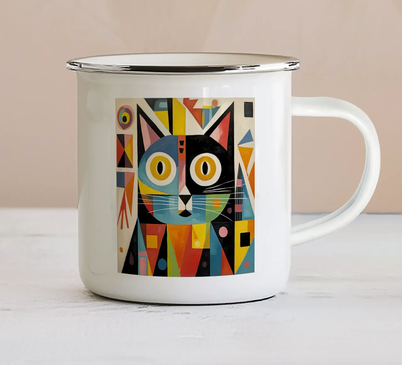 Arte da parete di Imagine tazza in smalto da Imagine