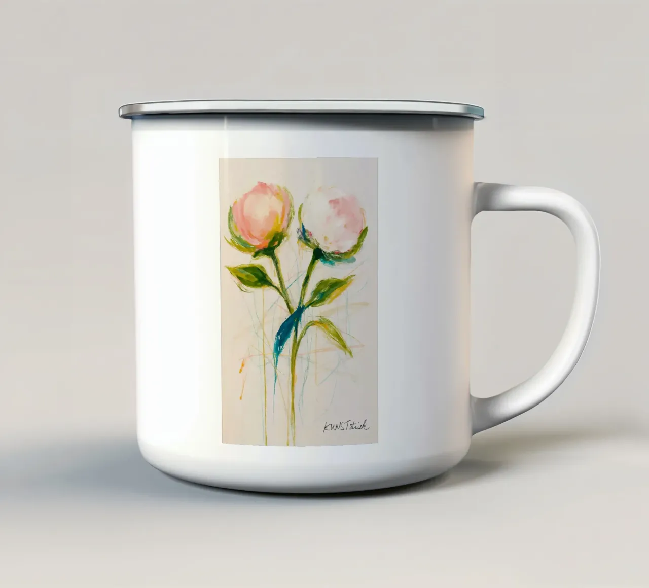 Poesia floreale tazza in smalto da KUNSTstück