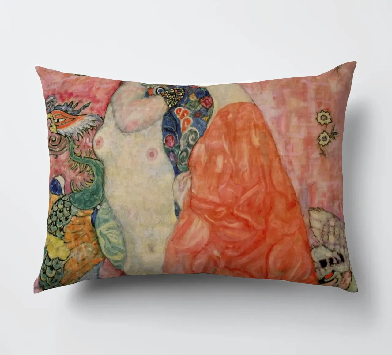 Klimt - Girlfriends cuscino da ARTOTHEK
