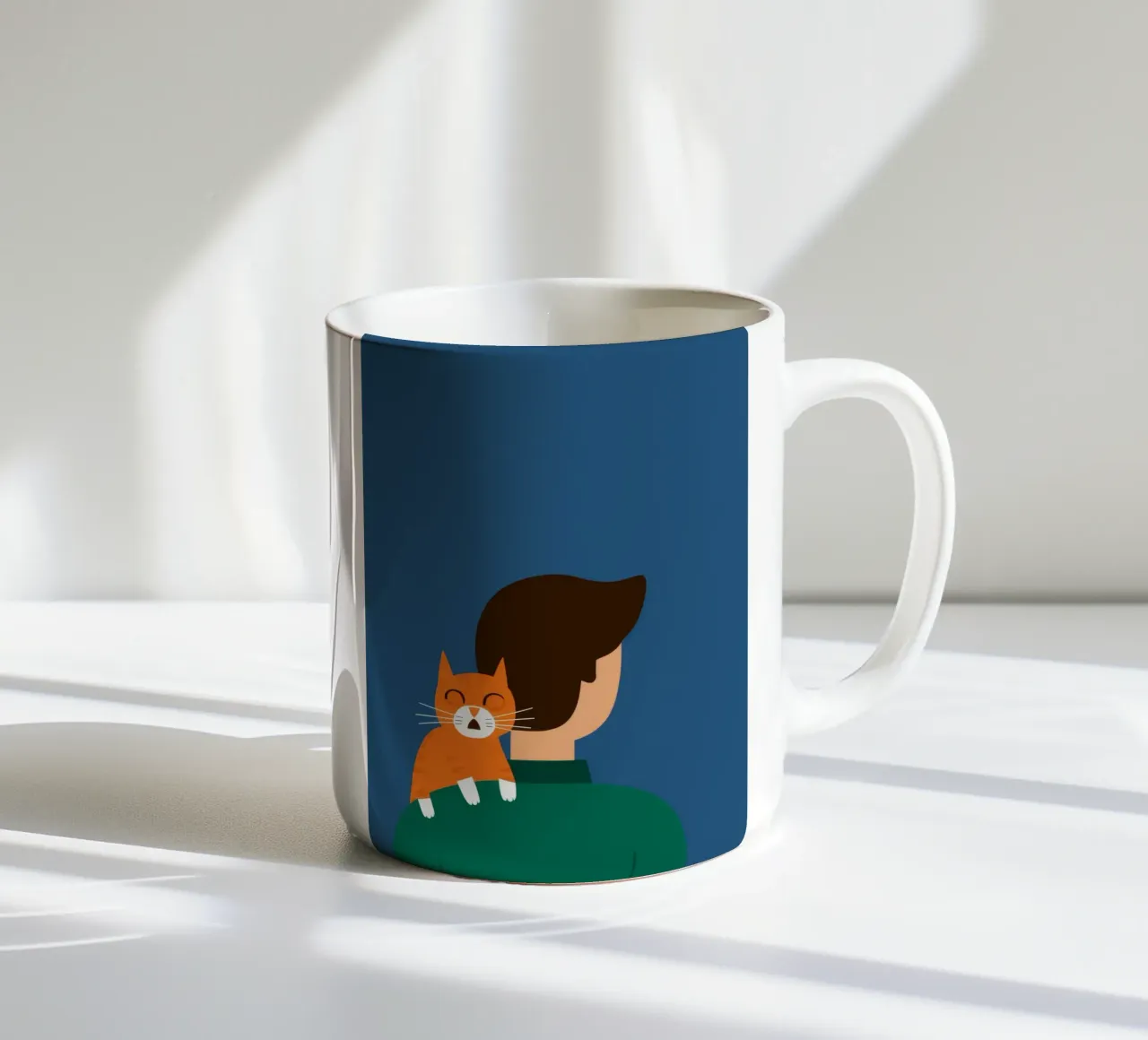 Compagno di spalla felino tazza in ceramica da Peak Delusion