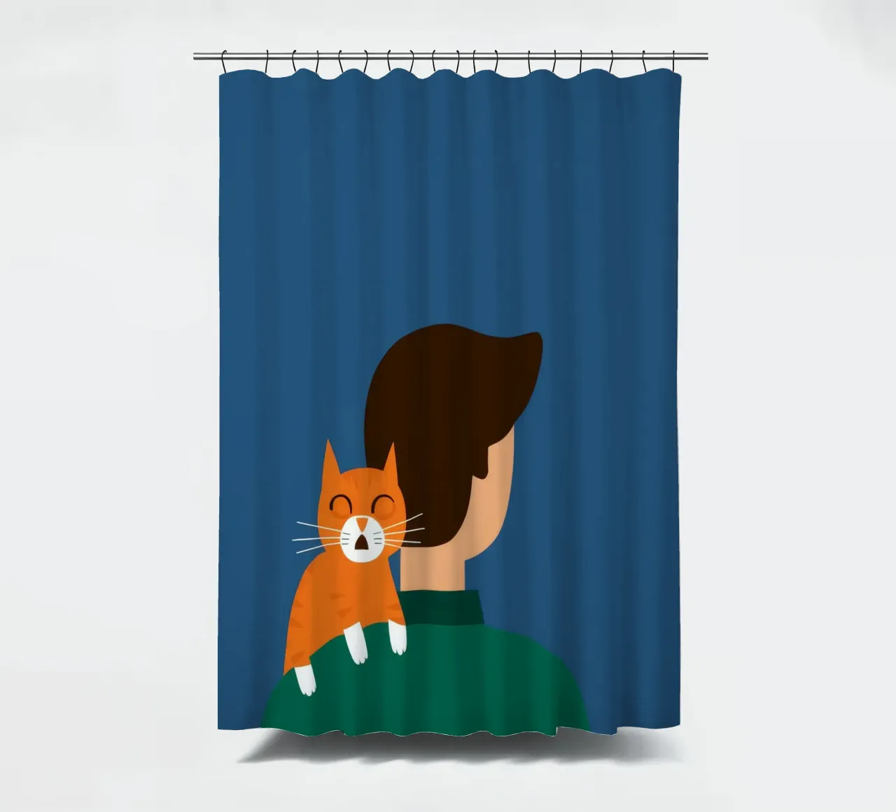 Compagno di spalla felino tenda da doccia da Peak Delusion