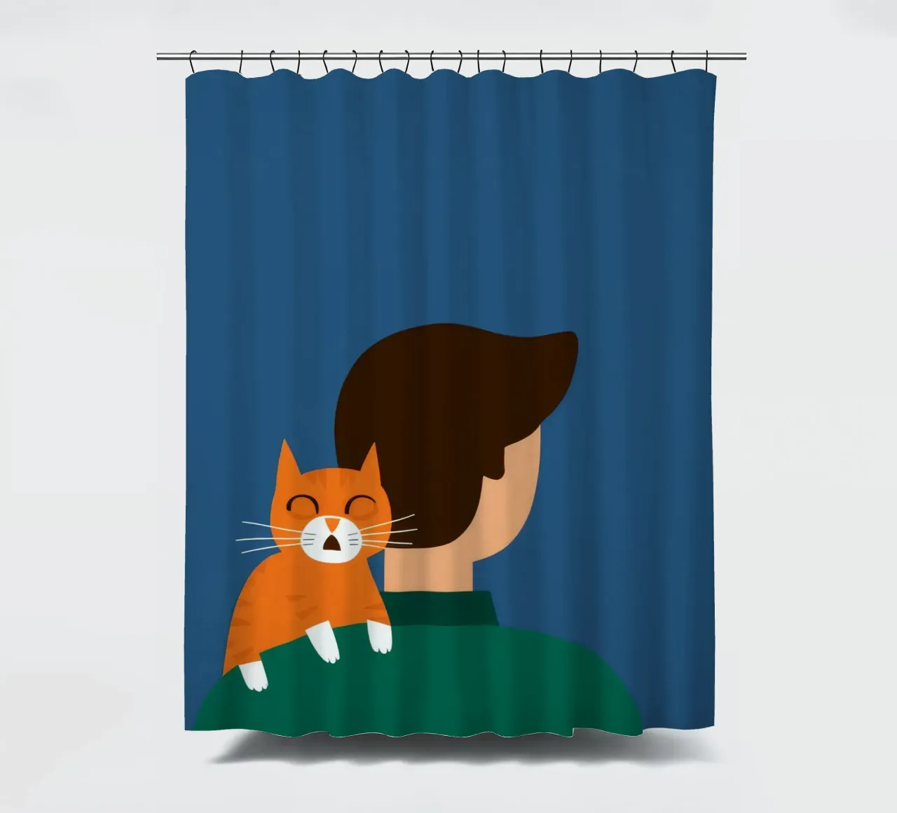 Compagno di spalla felino tenda da doccia da Peak Delusion