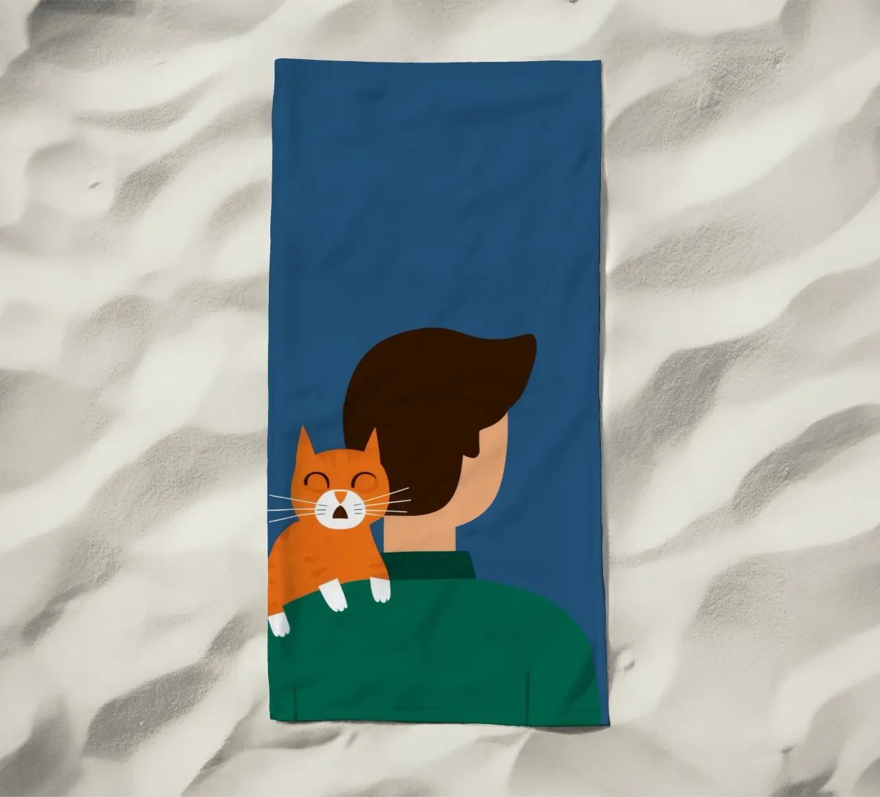 Compagno di spalla felino telo mare da Peak Delusion