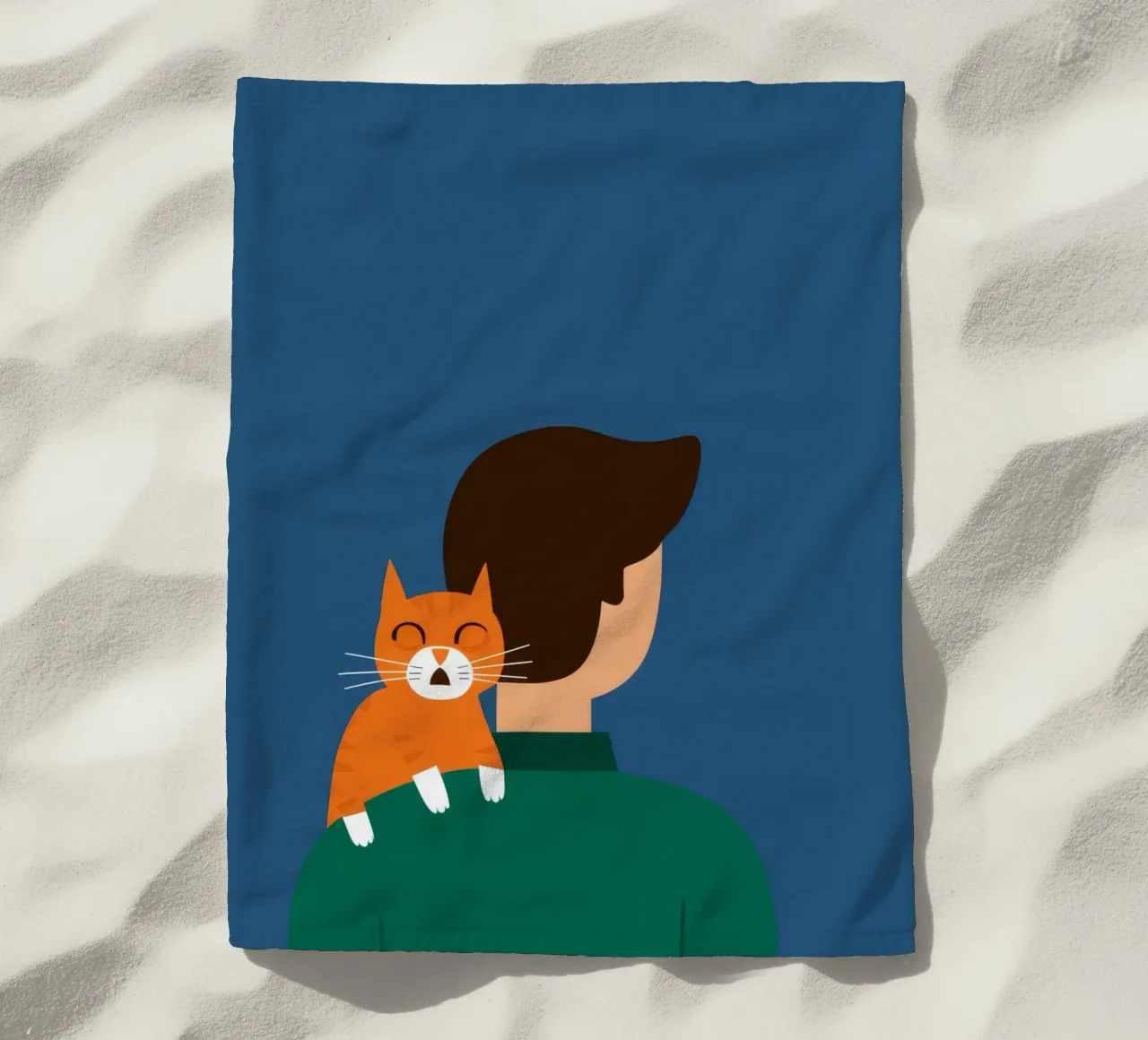 Compagno di spalla felino telo mare da Peak Delusion