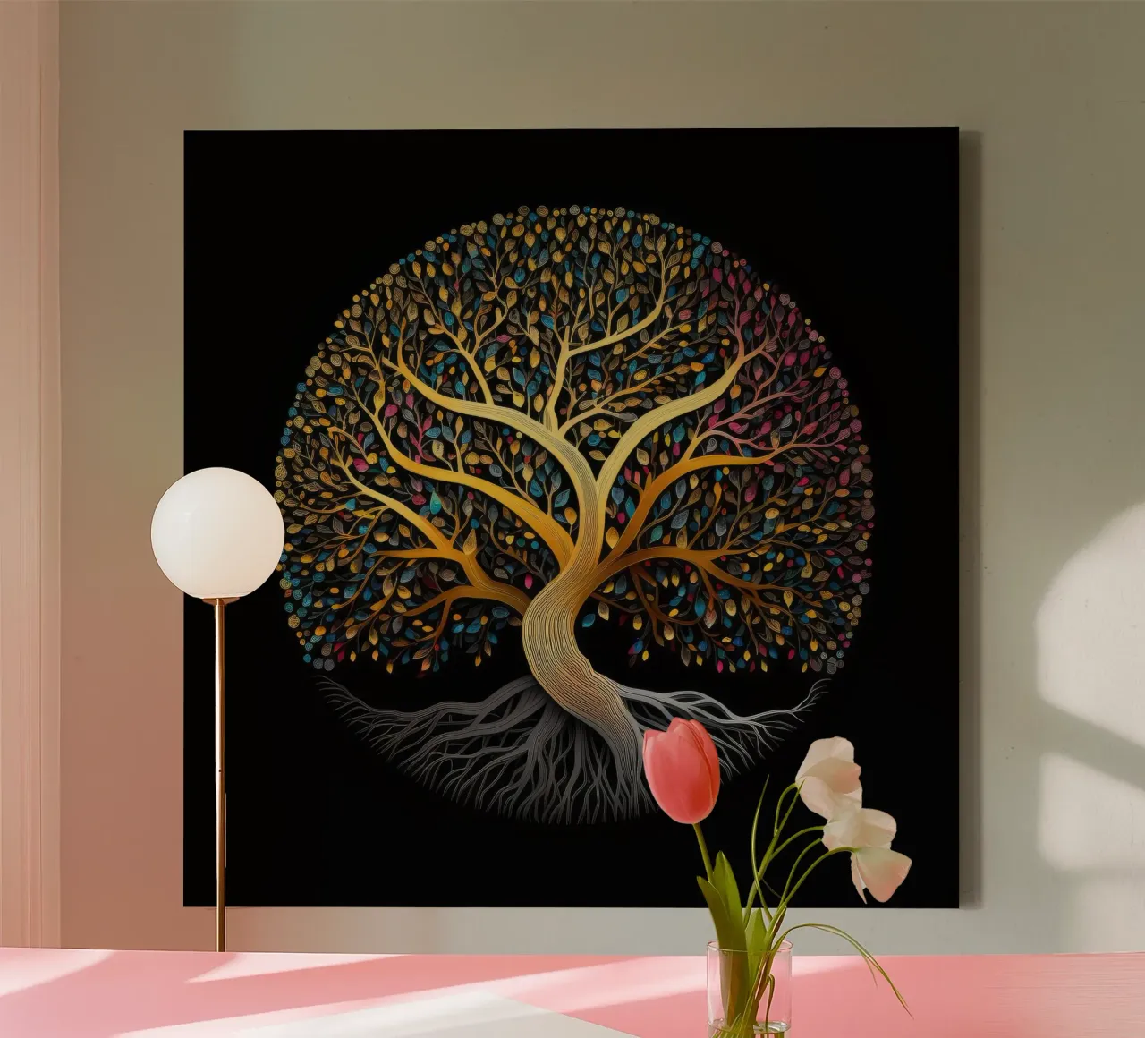 Muurkunst van Imagine canvas met Baklijst van Imagine