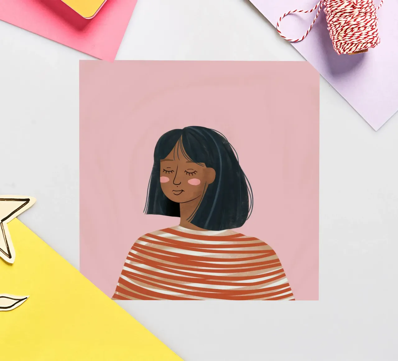 Pull rayé Serenity autocollant de Peak Delusion