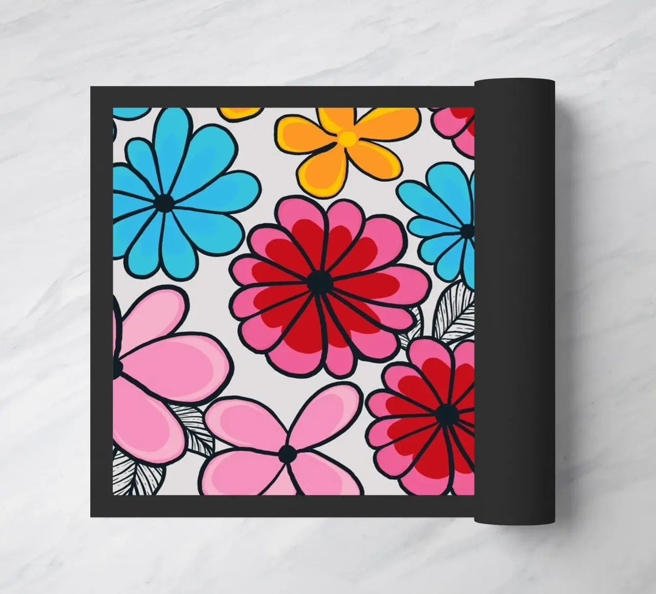 Summer love pattern doormat by gulsengunel