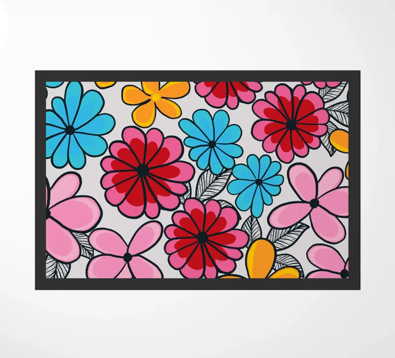 Summer love pattern doormat by gulsengunel