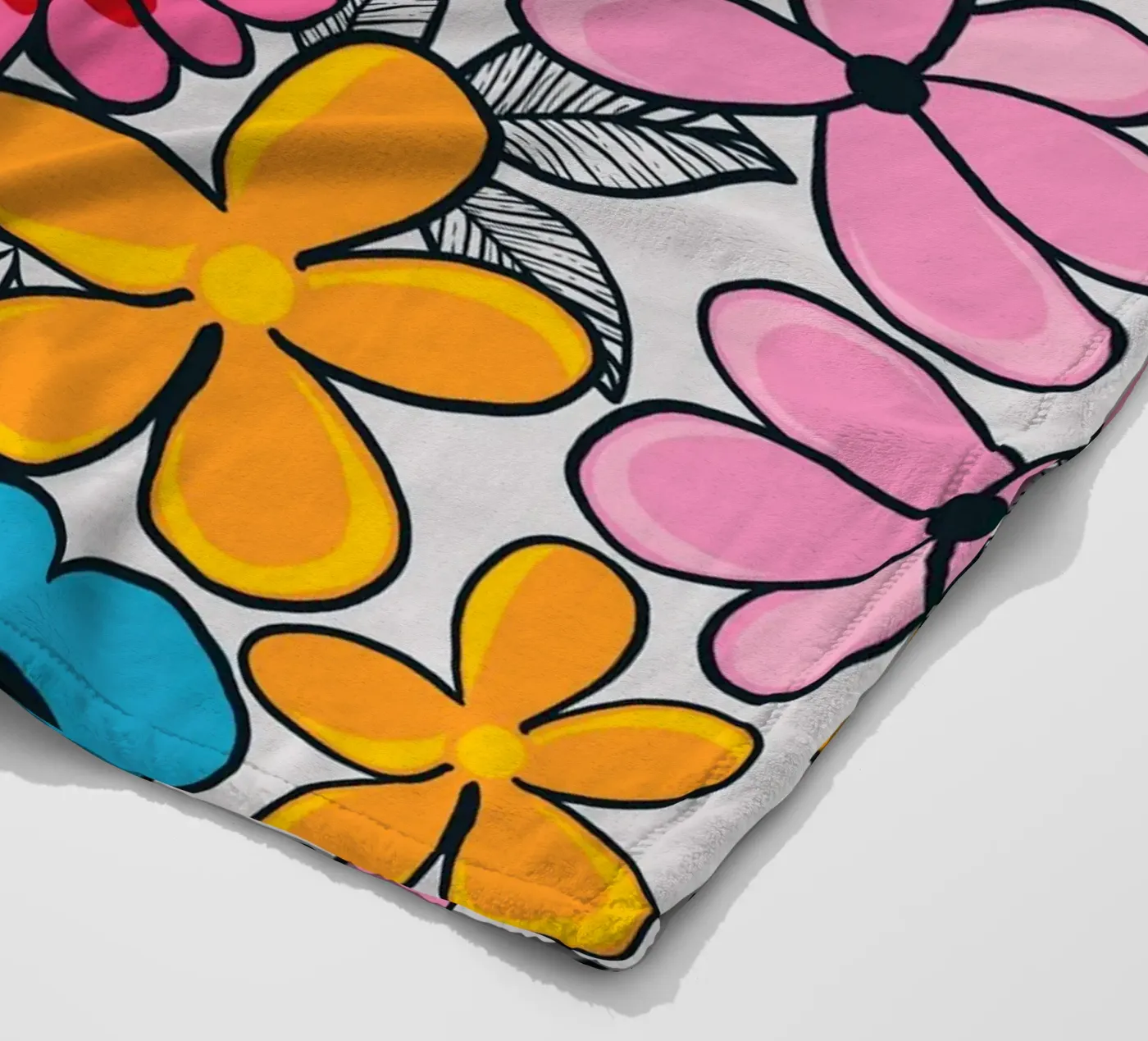 Summer love pattern fleece blanket by gulsengunel
