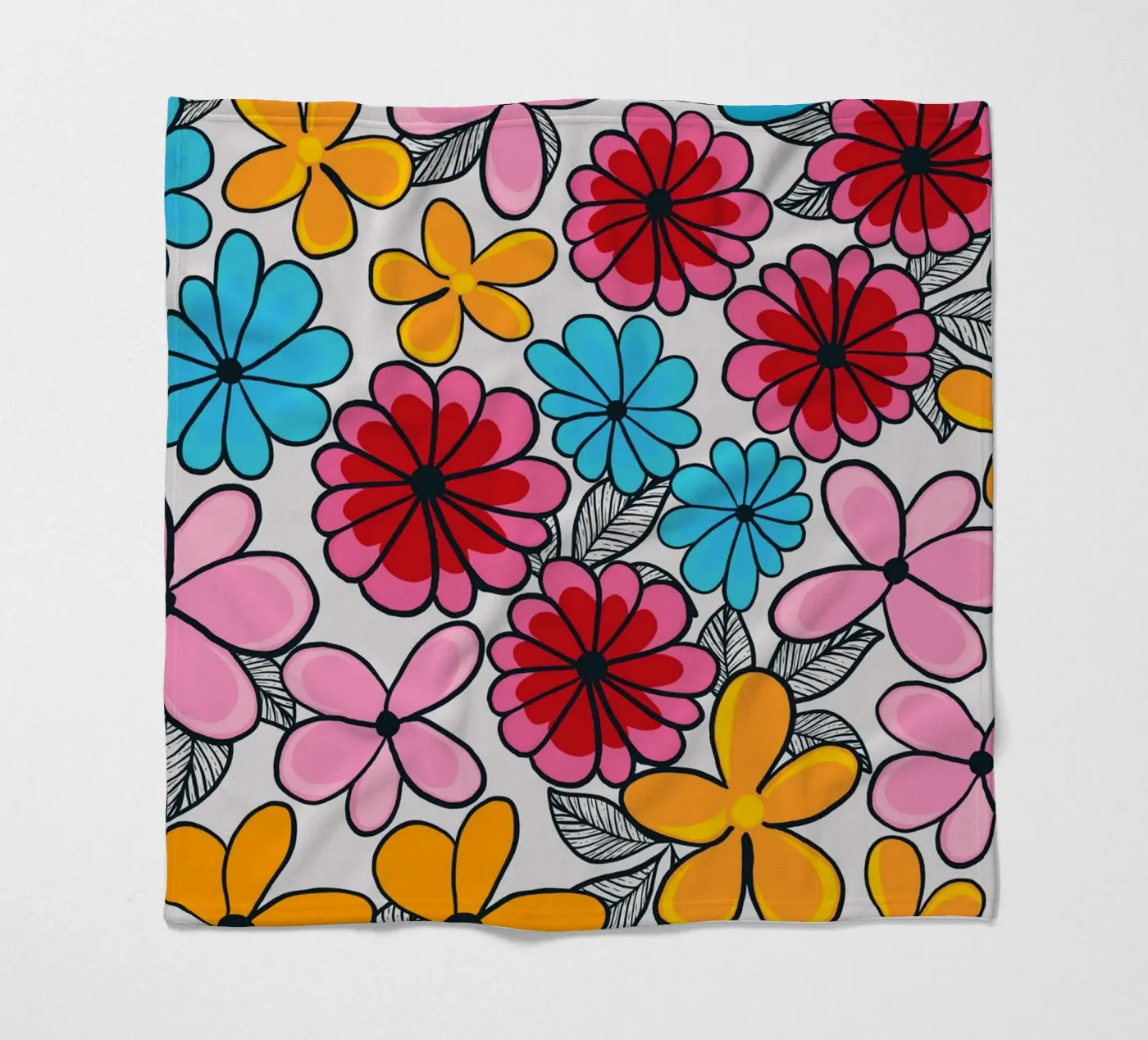Summer love pattern fleece blanket by gulsengunel