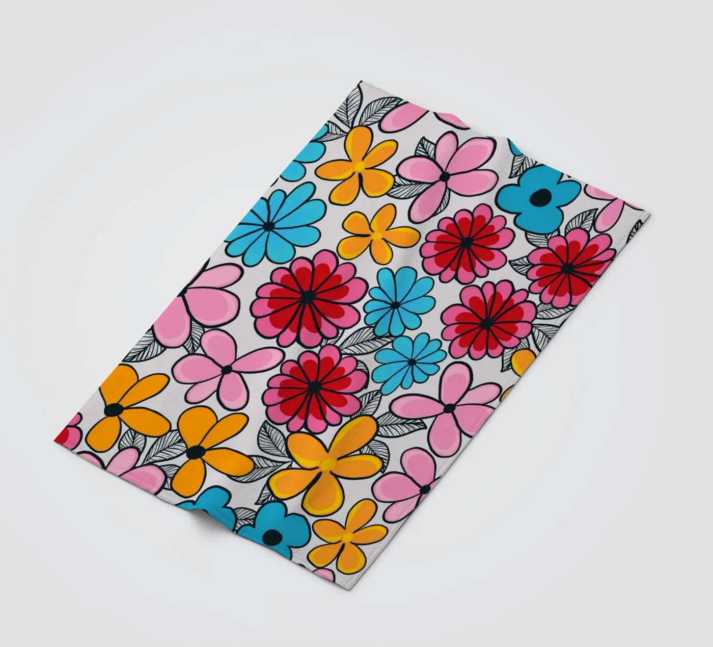 Summer love pattern fleece blanket by gulsengunel