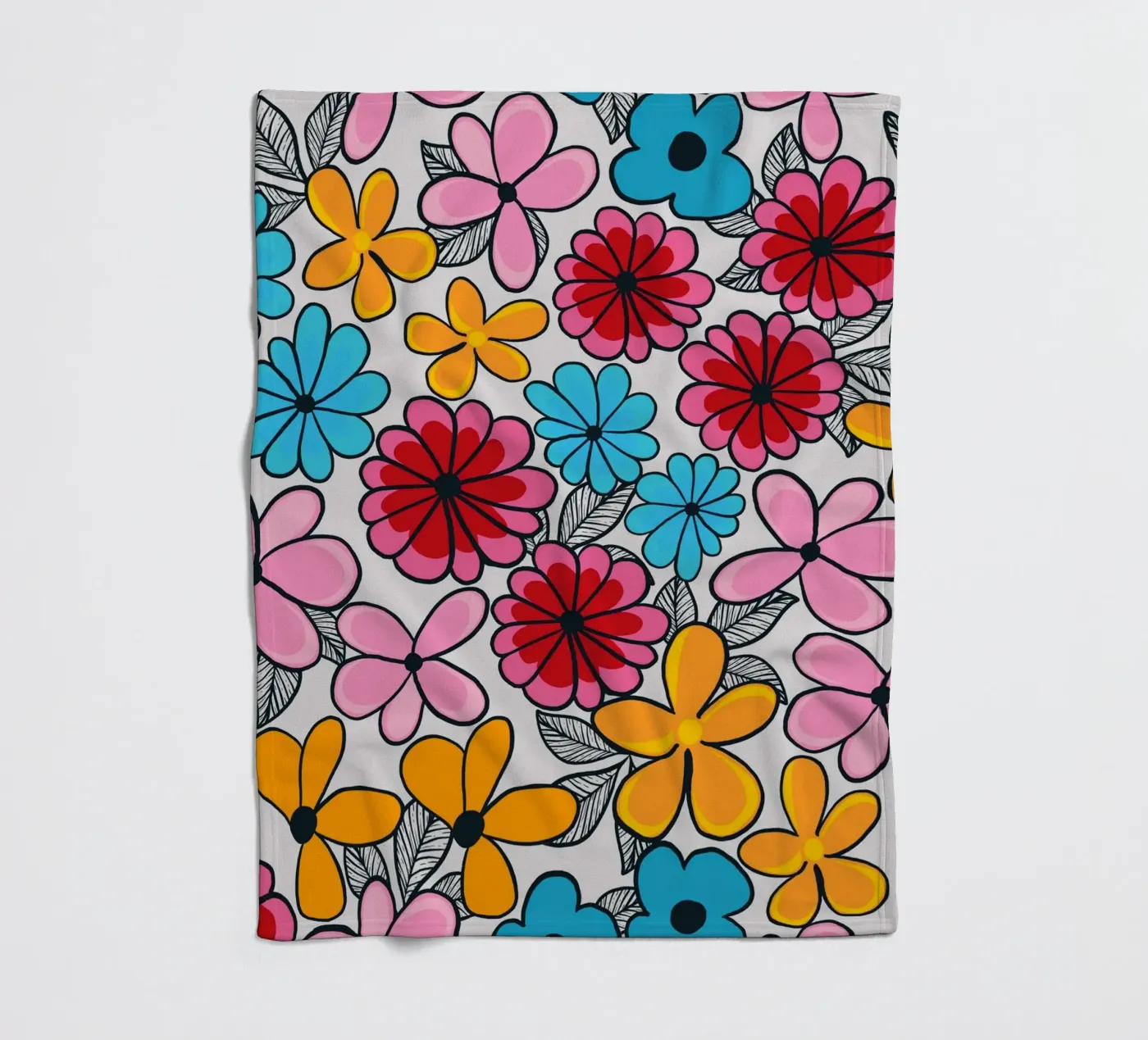 Summer love pattern fleece blanket by gulsengunel