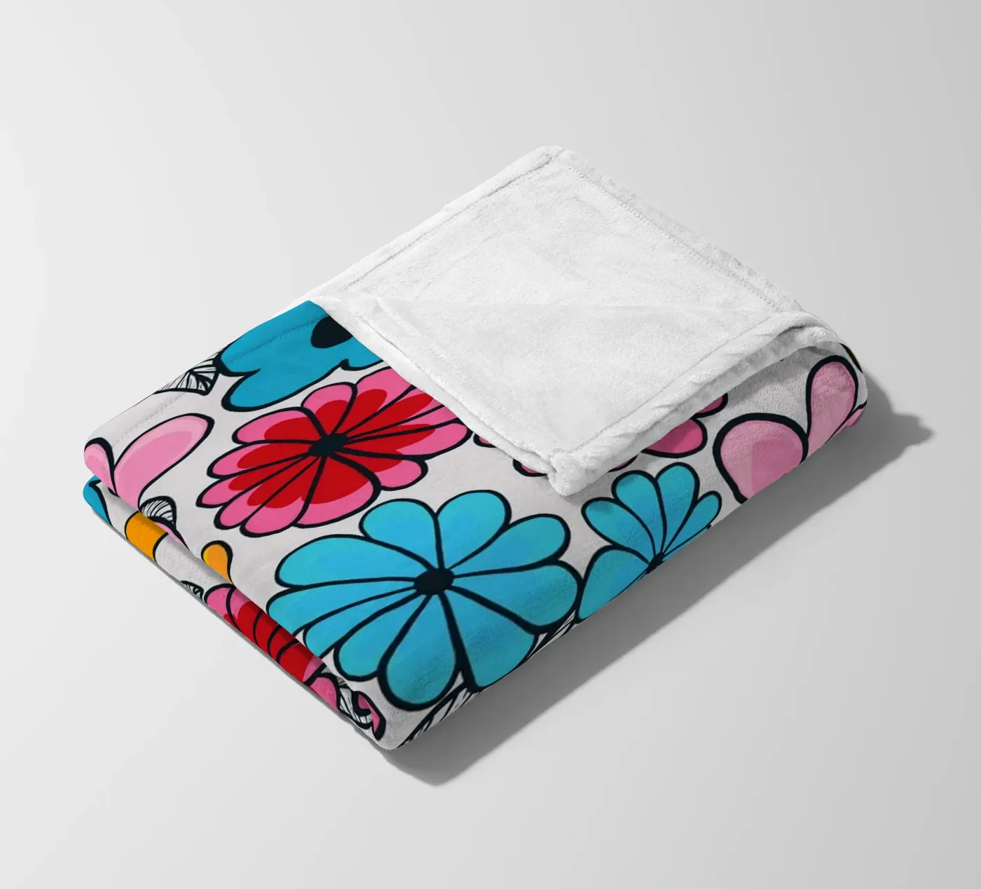 Summer love pattern fleece blanket by gulsengunel