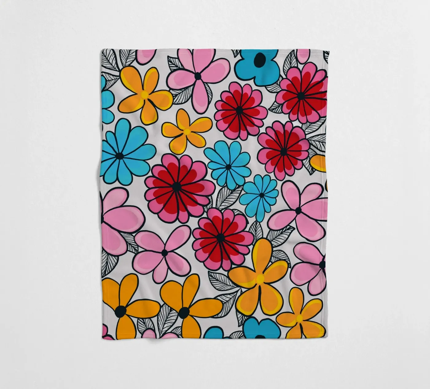 Summer love pattern fleece blanket by gulsengunel