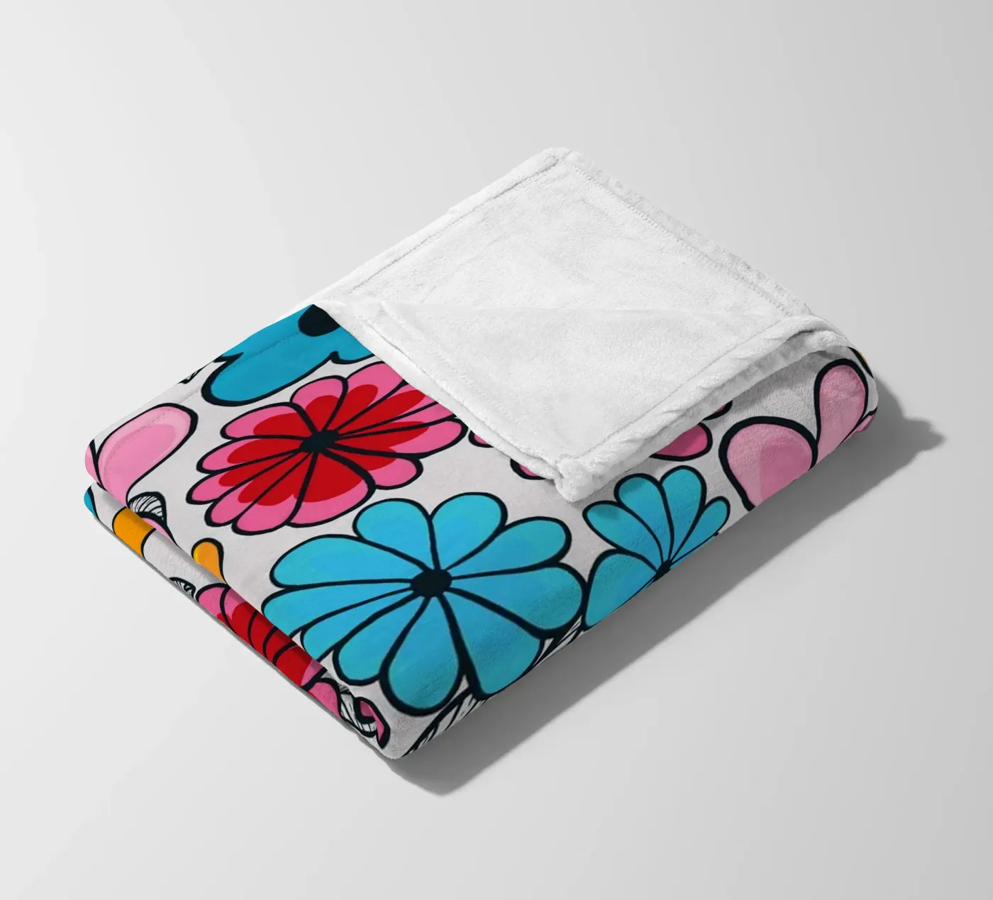 Summer love pattern fleece blanket by gulsengunel