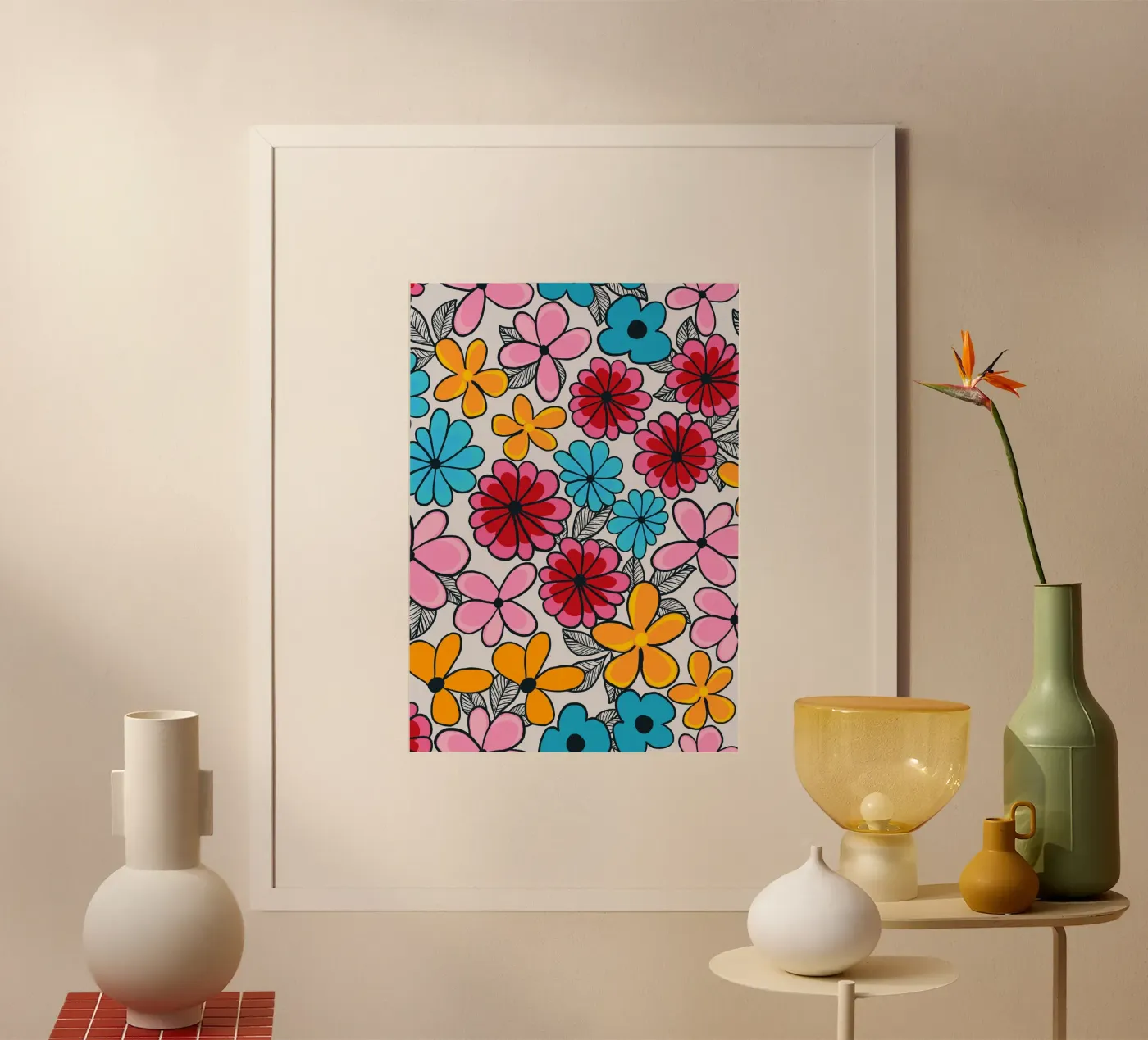 Summer love pattern poster van gulsengunel