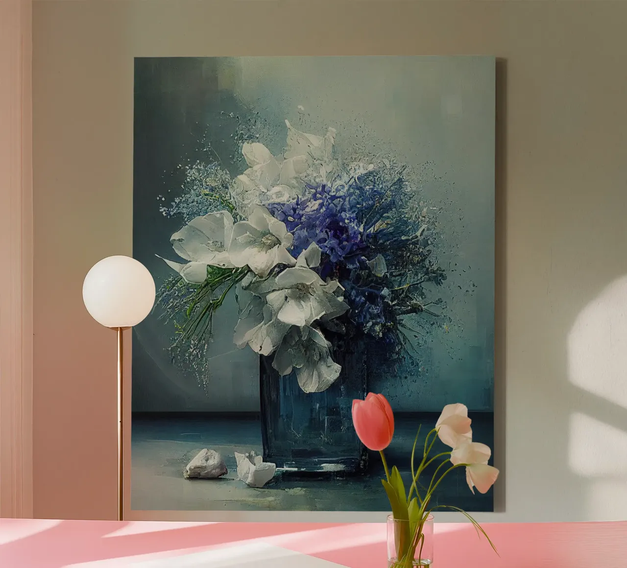 Muurkunst van Imagine canvas met Baklijst van Imagine