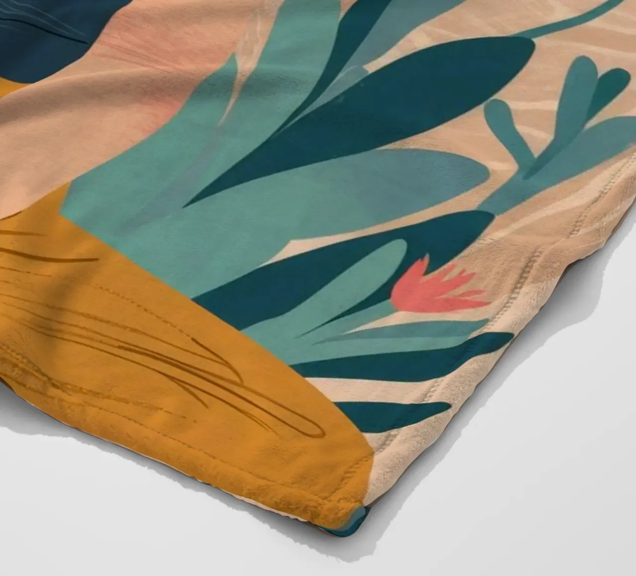 Lotus Pose Tranquility fleece blanket by Peak Delusion